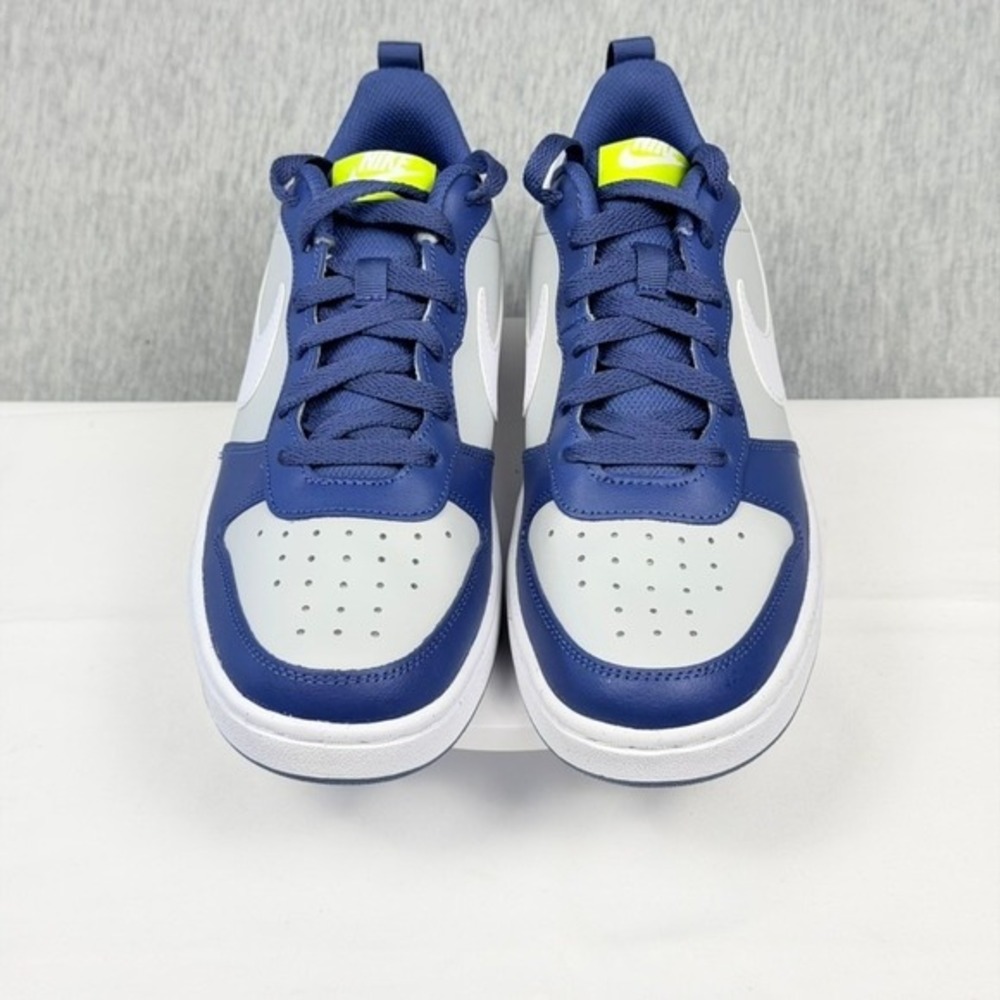 Nike Court Borough Low 2 Midnight Navy Wolf Grey Volt BQ5448-016 7Y Womens 8.5 - Picture 9 of 16